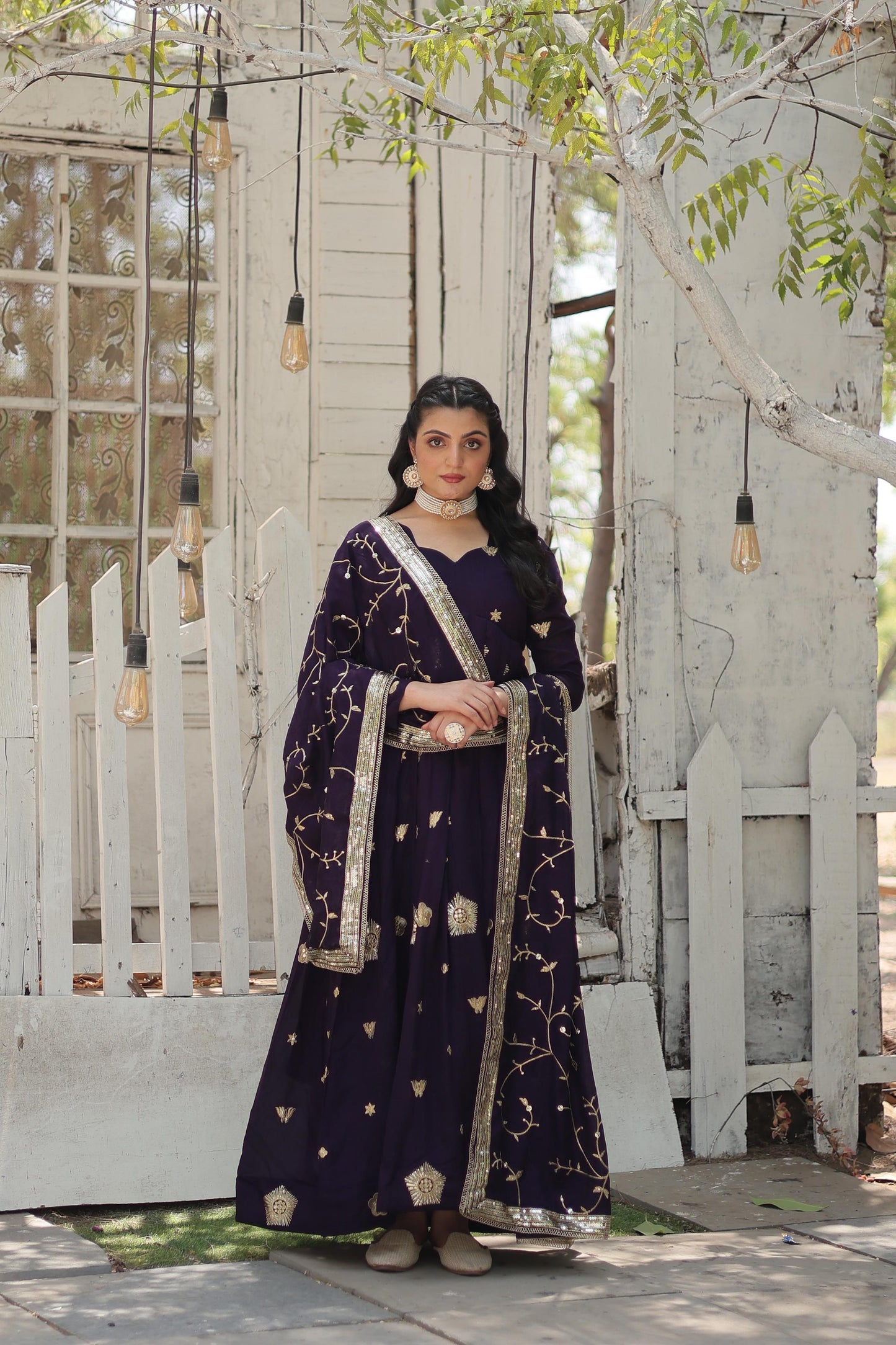 Gown with dupatta collection