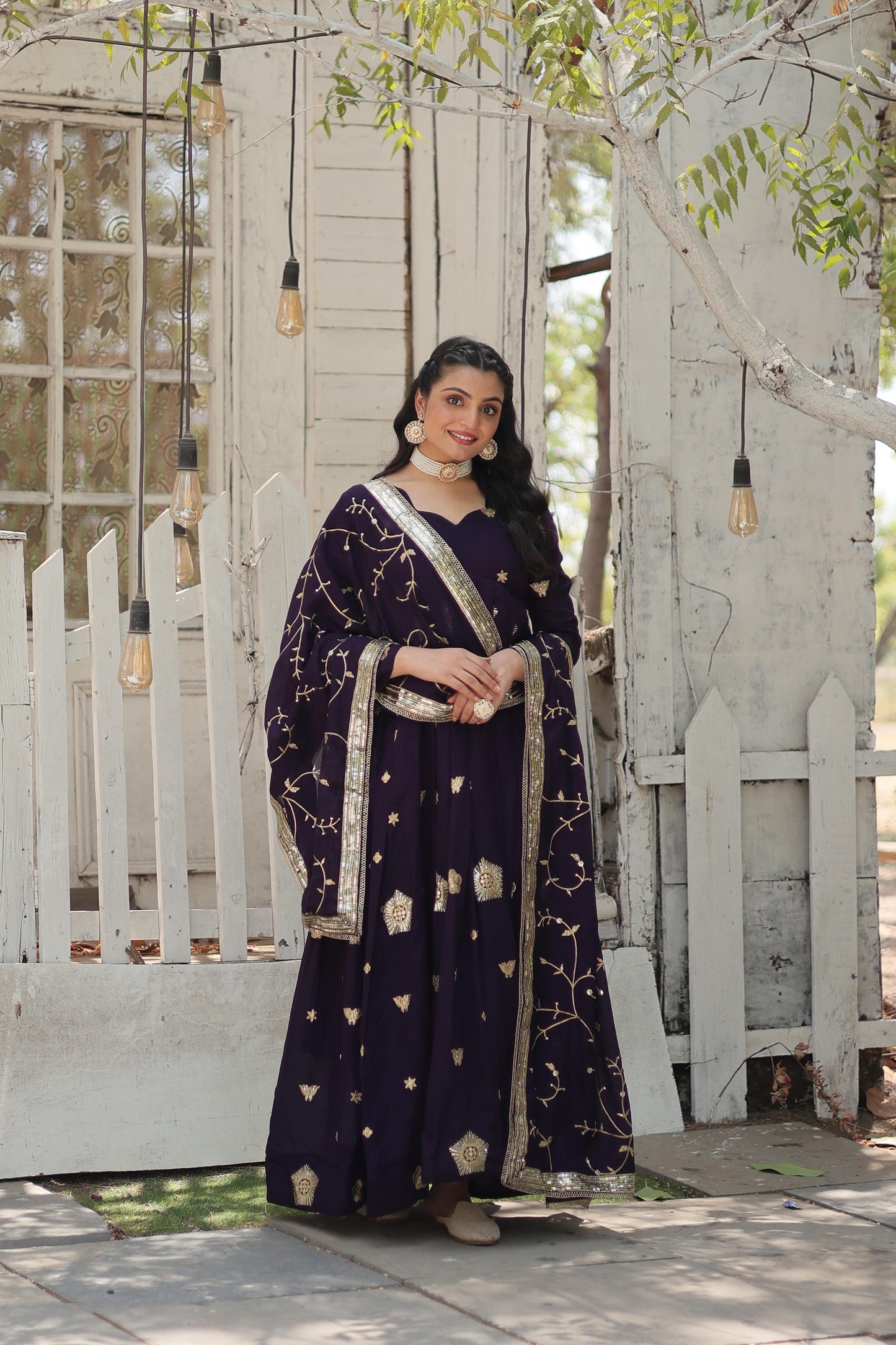 Gown with dupatta collection