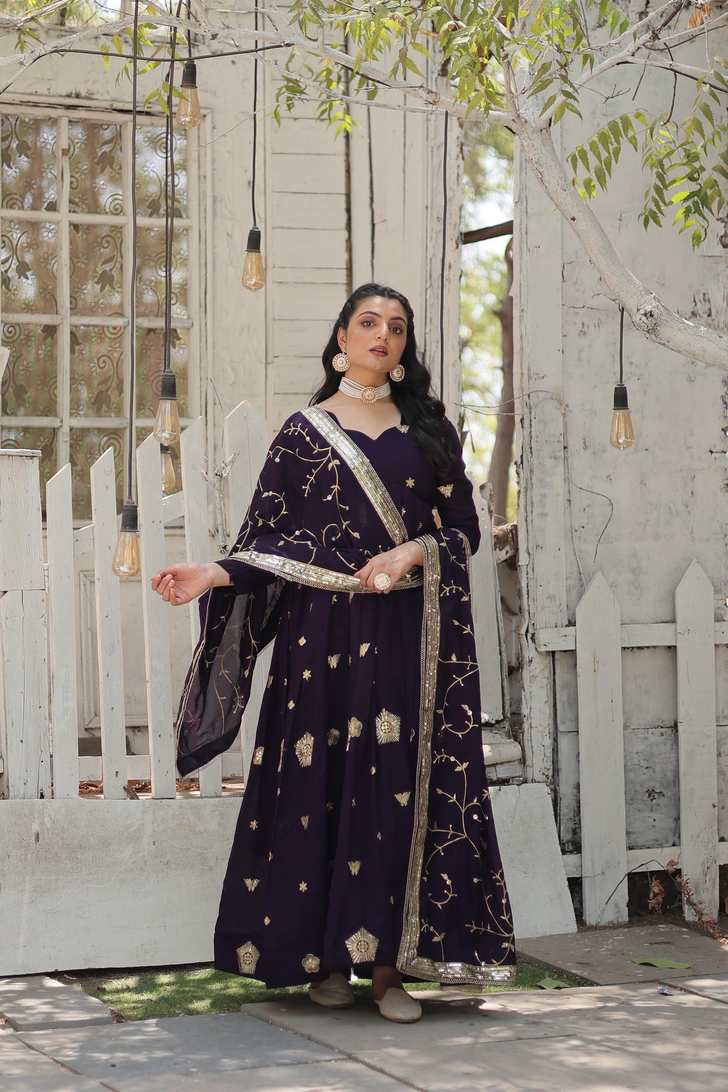 Gown with dupatta collection