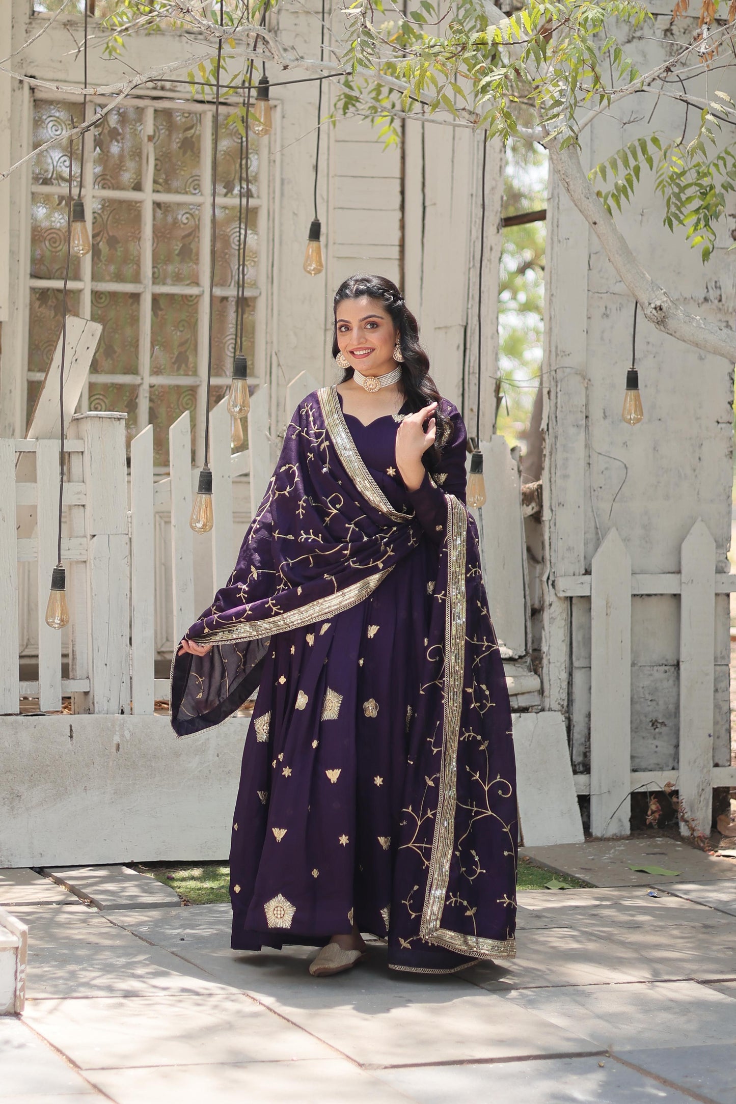 Gown with dupatta collection